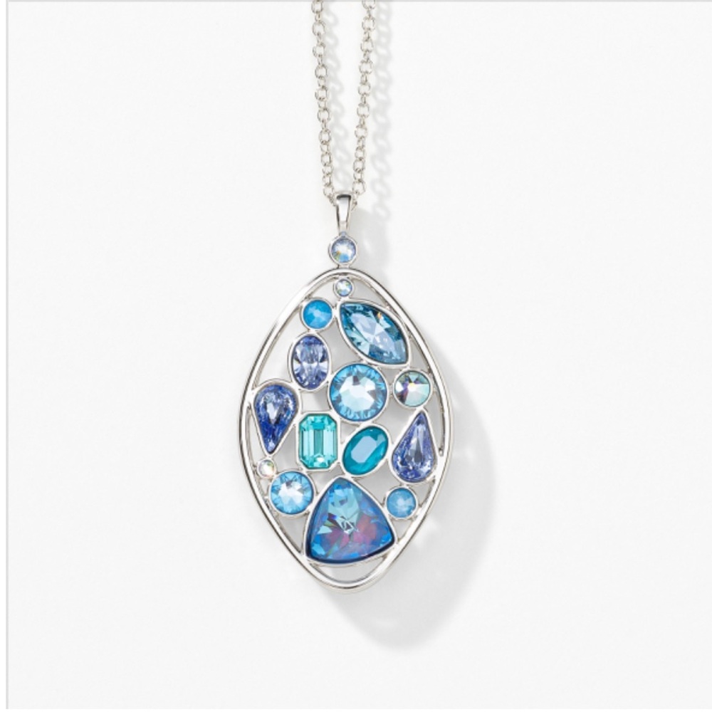 Touchstone Crystal By Swarovski Ocean Medley‎ Pendant NIB